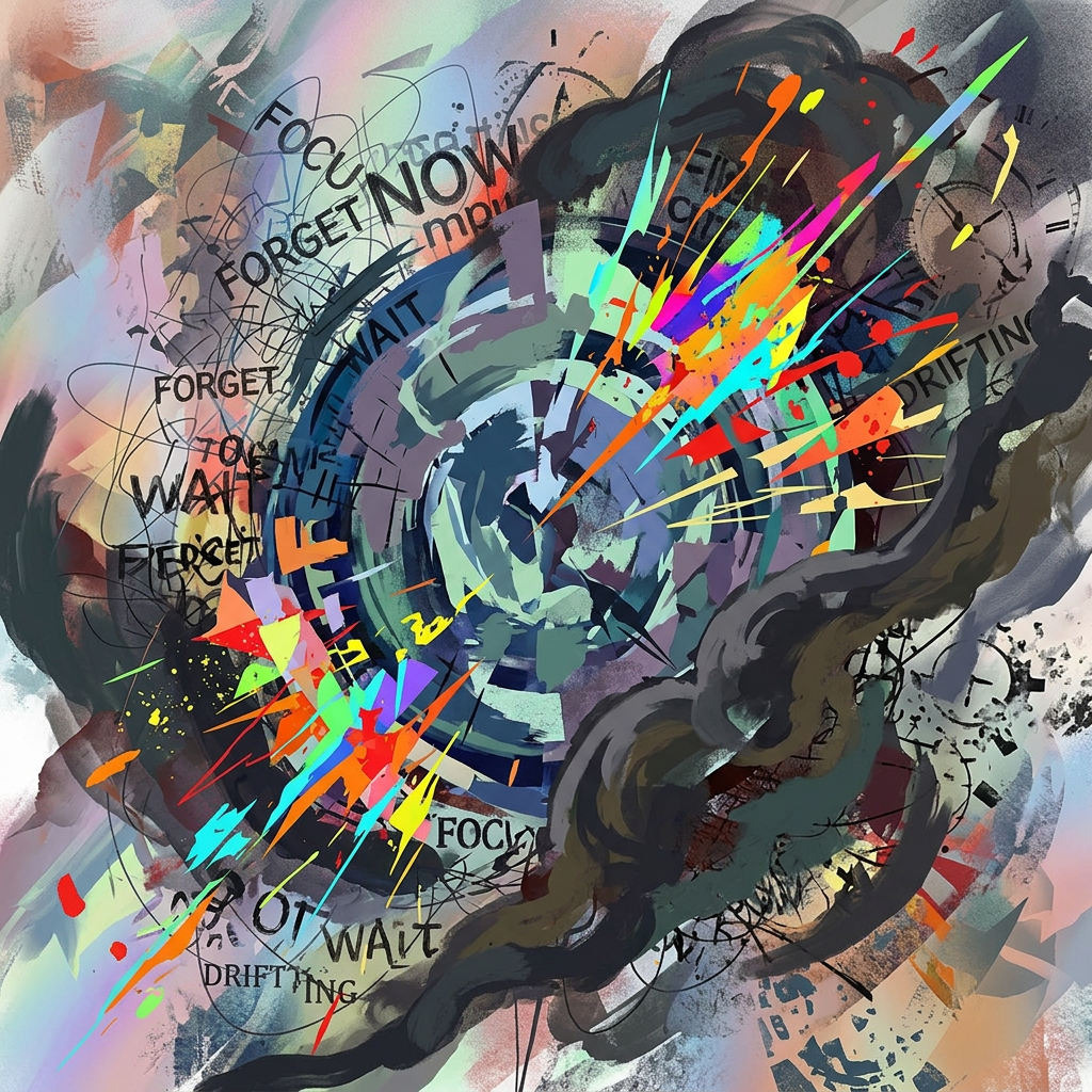 Abstract representation of ADHD and emotional impact